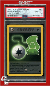 Team Rocket 82 Potion Energy 1st Edition PSA 8