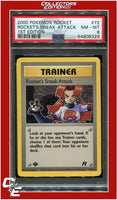 Team Rocket 72 Rocket's Sneak Attack 1st Edition PSA 8
