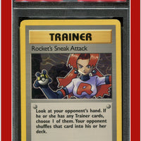 Team Rocket 72 Rocket's Sneak Attack 1st Edition PSA 8