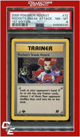 Team Rocket 72 Rocket's Sneak Attack 1st Edition PSA 8
