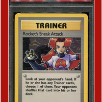 Team Rocket 72 Rocket's Sneak Attack 1st Edition PSA 8