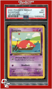 Team Rocket 67 Slowpoke 1st Edition PSA 9