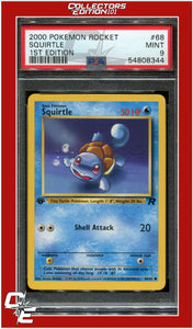 Team Rocket 68 Squirtle 1st Edition PSA 9