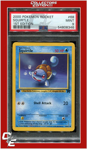 Team Rocket 68 Squirtle 1st Edition PSA 9