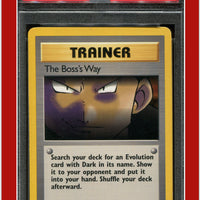 Team Rocket 73 The Boss's Way 1st Edition PSA 8