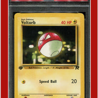Team Rocket 69 Voltorb 1st Edition PSA 8
