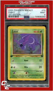 Team Rocket 70 Zubat 1st Edition PSA 9