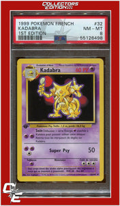 French 32 Kadabra 1st Edition PSA 8 | Collectors Edition 101 French 32 Kadabra 1st Edition PSA 8 | Collectors Edition 101