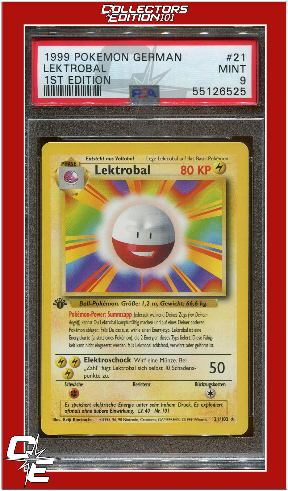 German 21 Lektrobal 1st Edition PSA 9