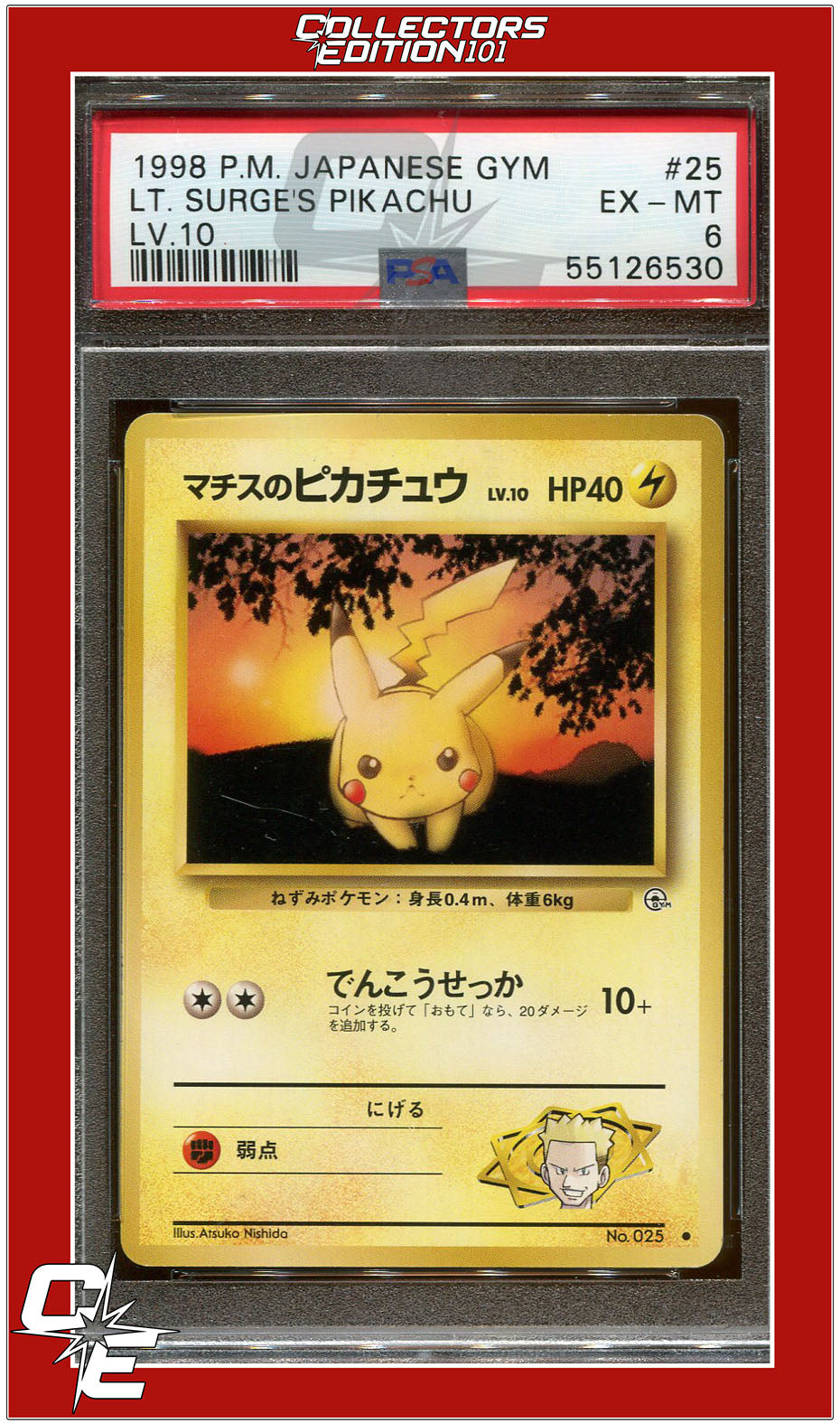 Japanese Jungle 25 Pikachu PSA 3