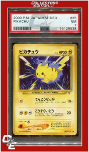 Japanese Neo 25 Pikachu PSA 7