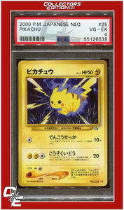 Japanese Neo 25 Pikachu PSA 4