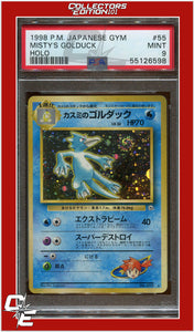 Japanese Gym 55 Misty's Golduck Holo PSA 9