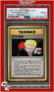 Japanese Gym LT. Surge's Secret Plan Trainer PSA 9