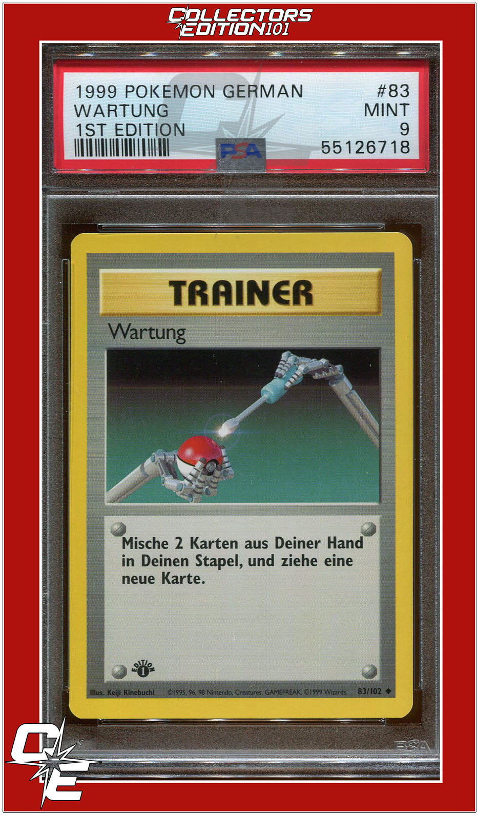 German 83 Wartung 1st Edition PSA 9