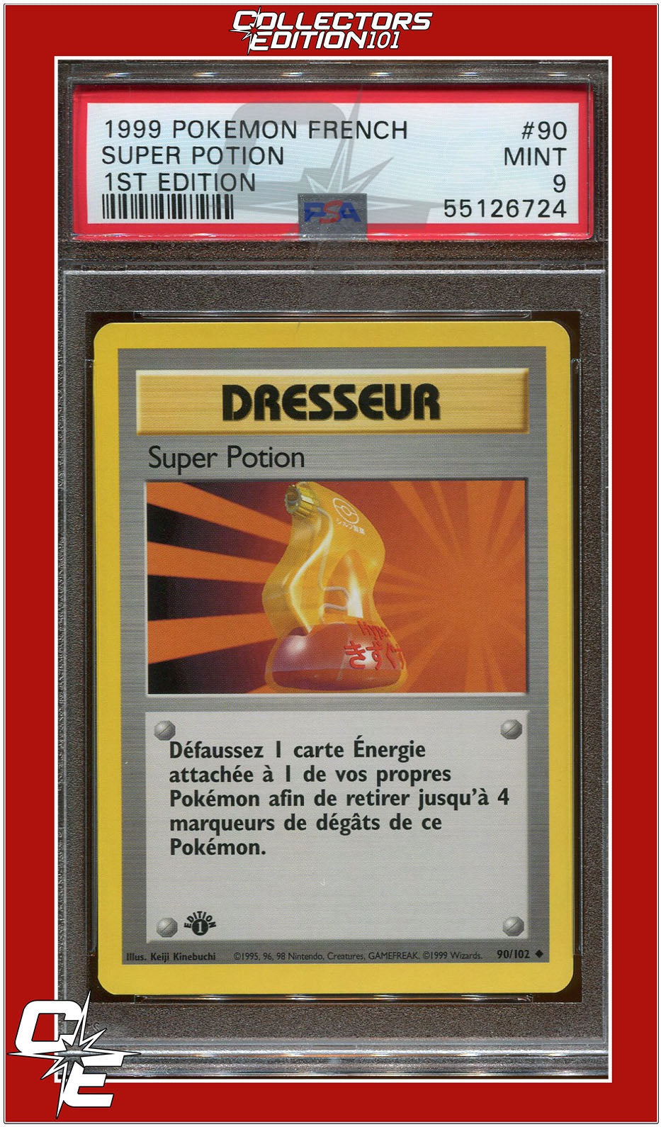 French 90 Super Potion 1st Edition PSA 9