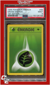 French 99 Grass Energie 1st Edition PSA 9