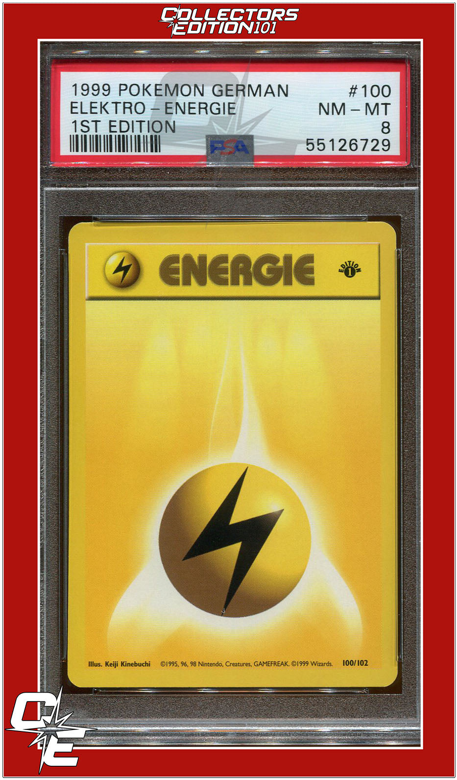 German 100 Elektro Energie 1st Edition PSA 8