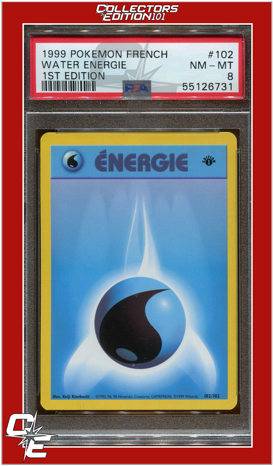 French 102 Water Energie 1st Edition PSA 8