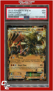 Dark Explorers 54 Groudon EX PSA 7