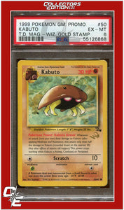 Fossil 50 Kabuto Wizards Gold Stamp PSA 6