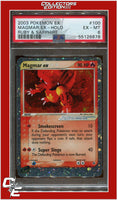 EX Ruby & Sapphire 100 Magmar EX Holo PSA 6
