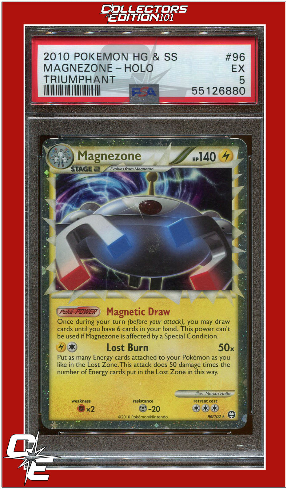 Triumphant 96 Magnezone Holo PSA 5