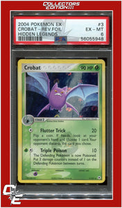 EX Hidden Legends 3 Crobat Reverse Foil PSA 6