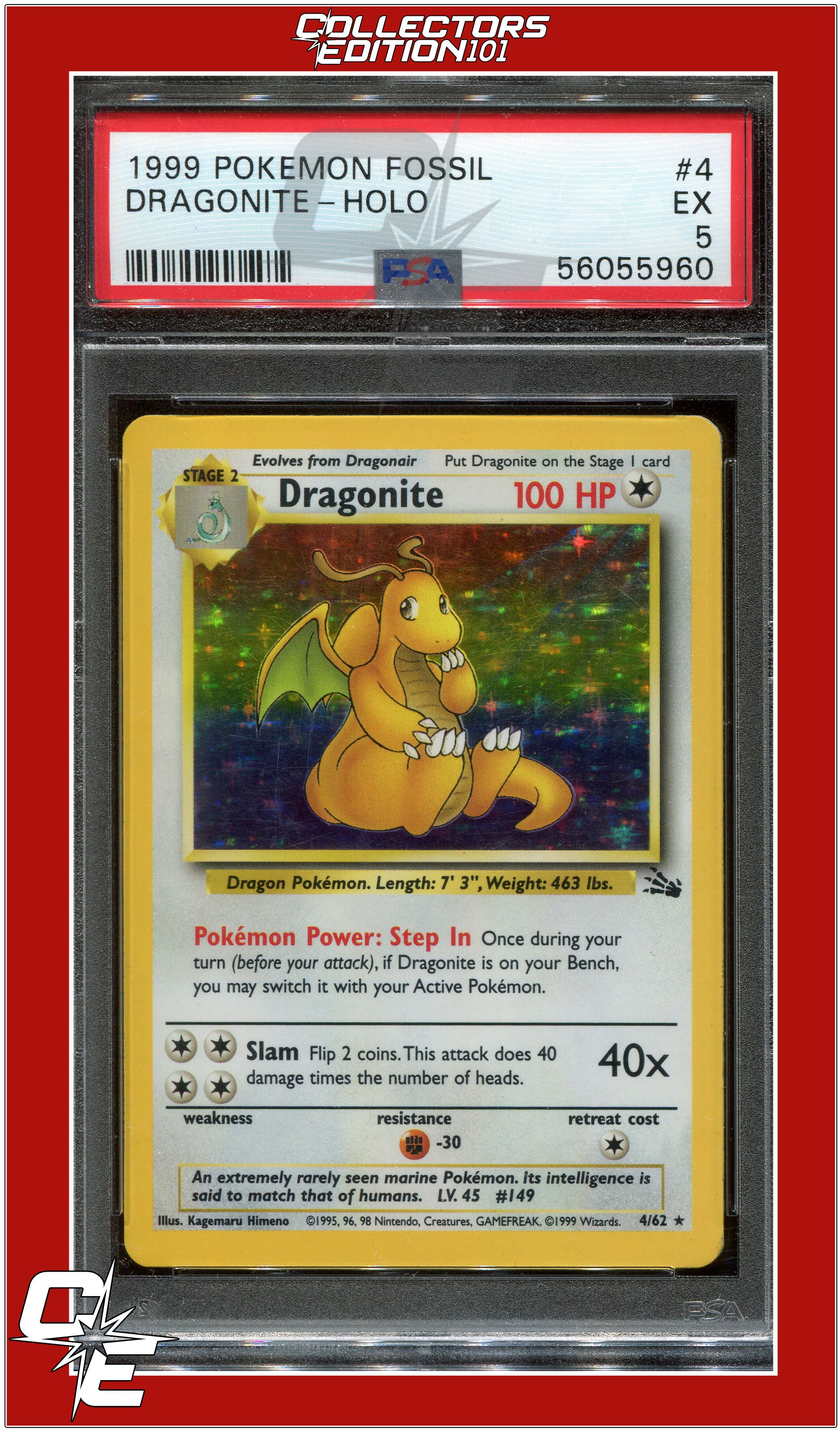 Dragonite outlet holo 8.5