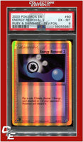 EX Ruby & Sapphire 80 Energy Removal 2 Reverse Foil PSA 6
