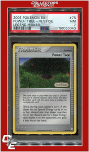 EX Legend Maker 76 Power Tree Reverse Foil PSA 7