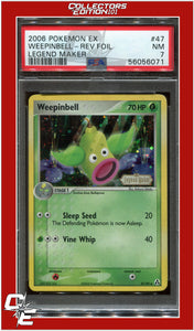 EX Legend Maker 47 Weepinbell Reverse Foil PSA 7 *SWIRL*