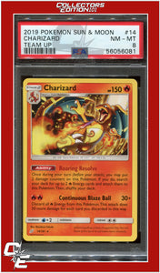 Team Up 14 Charizard PSA 8