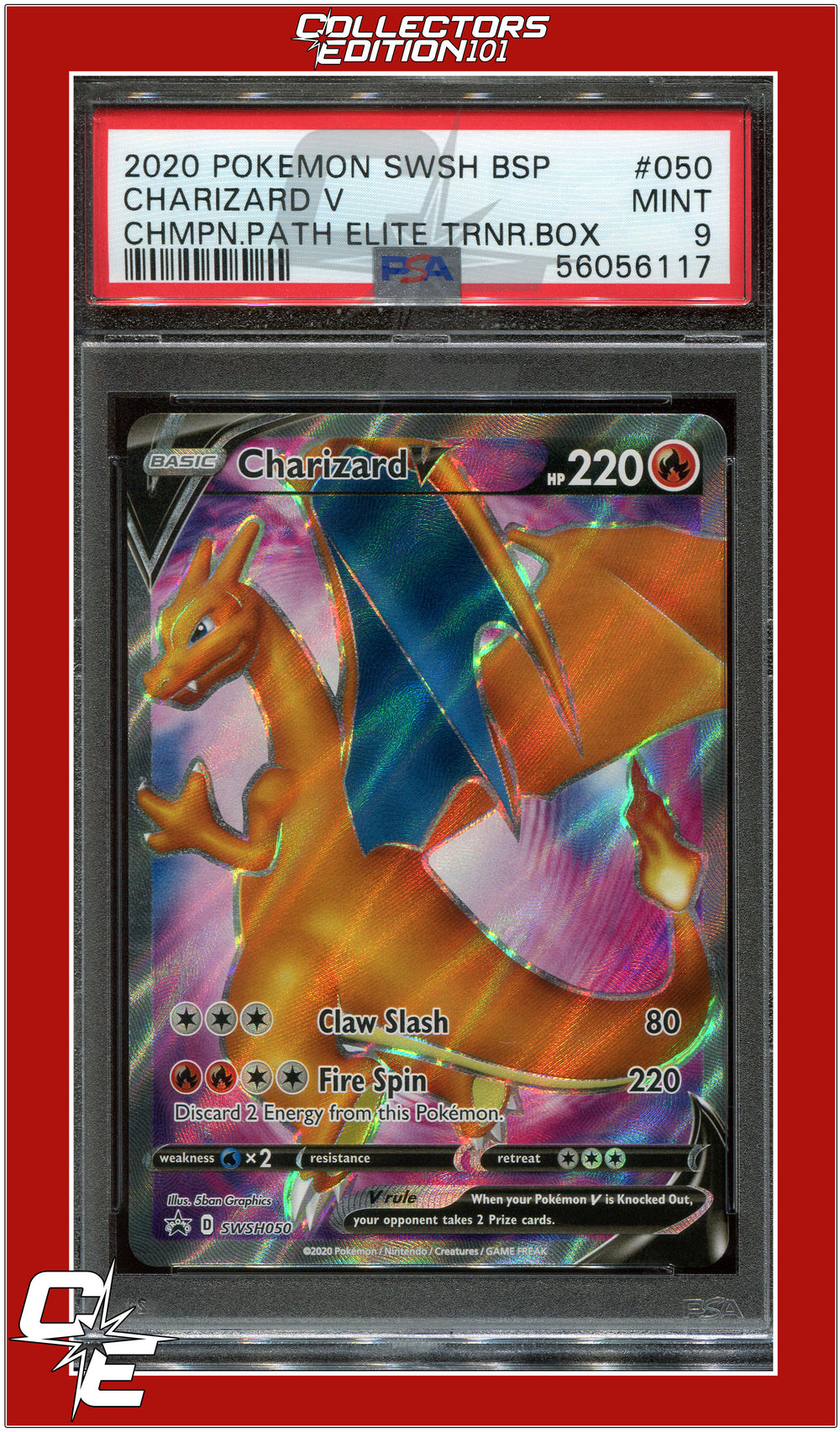 SWSH Black Star Promo 050 Charizard V PSA 9