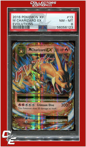 Evolutions 13 M Charizard EX PSA 8