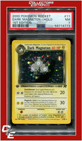 Team Rocket 11 Dark Magneton Holo 1st Edition PSA 7
