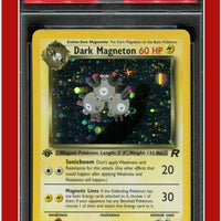 Team Rocket 11 Dark Magneton Holo 1st Edition PSA 7