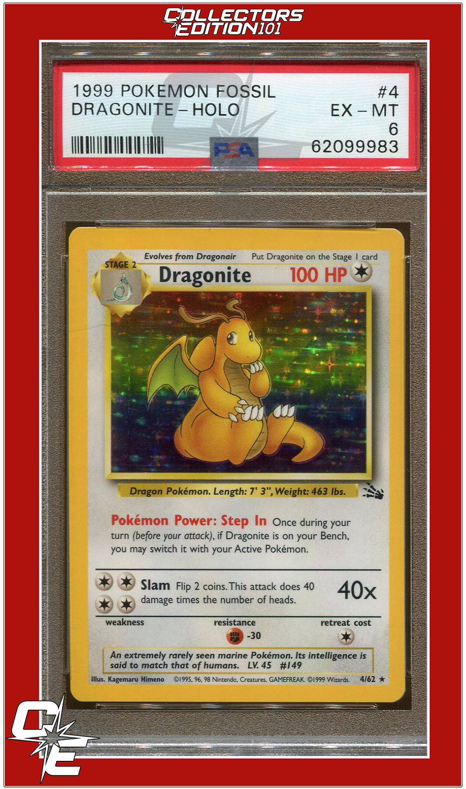 Pokemon 2024 Dragonite fossil Holo