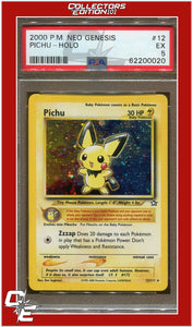 Neo Genesis 12 Pichu Holo PSA 5